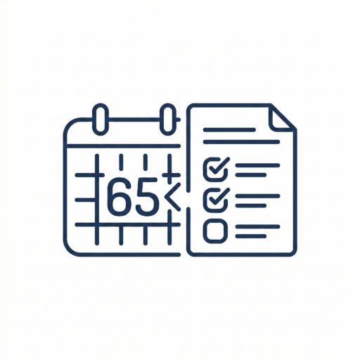 Medicare planning before age 65 enrollment preparation icon